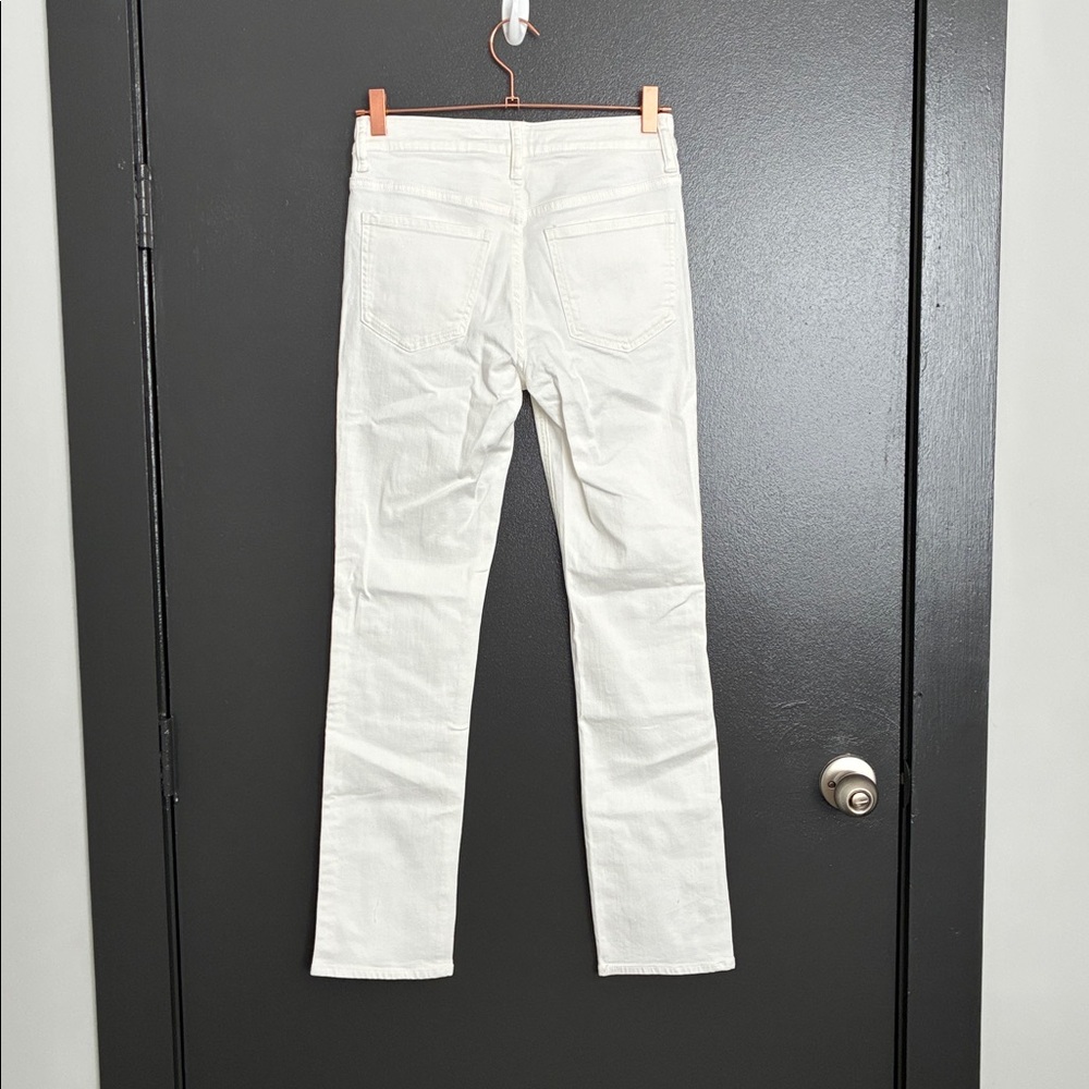 Luna Stretch Slim Straight Jeans Cloud White Size 26 - Picture 7 of 9